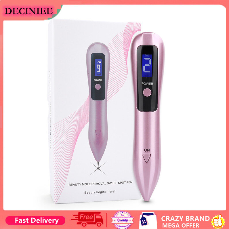 Laser Plasma Pen LCD Laser Mole Removal Skin Tag Removal Facial Freckle Wart Dark Spot Remover Iontophoresis Beauty Care
