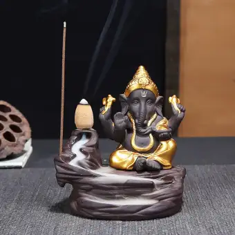 India Gajah Dewa Ganesha Arus Balik Dupa Burner Pedupaan Holder Dekorasi Hadiah Lazada Indonesia