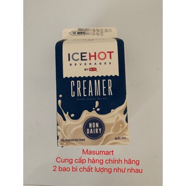 (*LƯU Ý: SP CHỈ SHIP HỎA TỐC 2H)Kem béo thực vật rich's lùn 454g