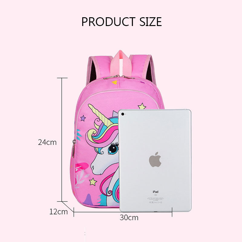 HS cartoon cute backpack Kindergarten student backpack unicorn cartoon pattern small school bag