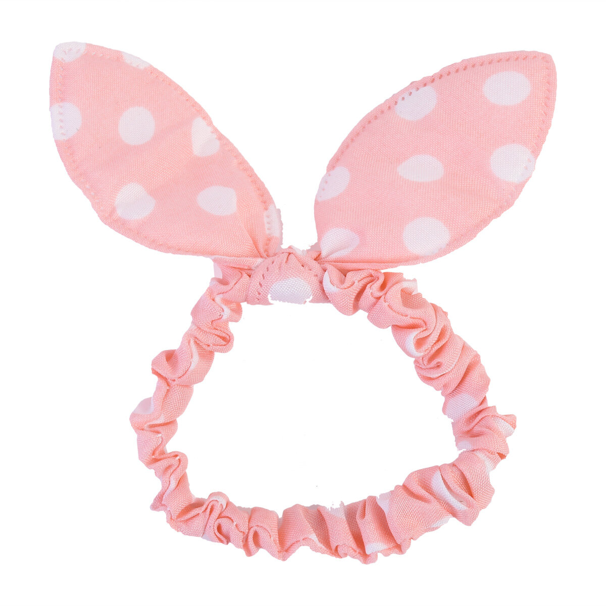 1PC Random Color Mix Style Clips For Hair Band Polka Dot Leopard Trip Hair Rope Rabbit Ears Scrunchy Hair