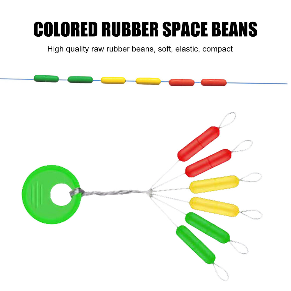 10sets/60pcs Space Beans Oval Floating Stopper Elasticity Oval
