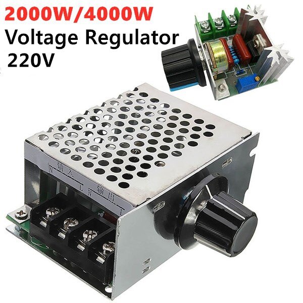 Bộ Điều Chỉnh Điện Áp Bộ Điều Chỉnh Độ Sáng SCR 2000W/4000W AC 220V Bộ Điều Chỉnh Tốc Độ Động Cơ Bộ Điều Chỉnh Nhiệt, Điện Tử