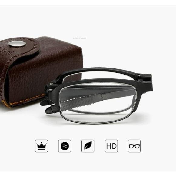 Kính lão thị viễn thị gập gọn chuẩn độ hàng loại 1KVG58nam nữ gọng tr90 ( tặng bao đựng đẹp) bảo hành 1-1