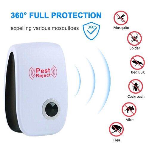 Ultrasonic Cockroach Mosquito Repeller Home Repellent Device Pest Exterminator