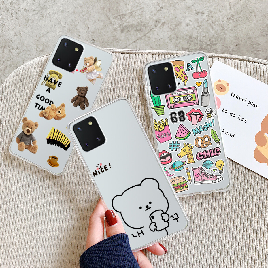 For Samsung Galaxy Note 10 Lite Case Soft Silicone TPU Back Cover Phone Case For Samsung Galaxy Note 10 Lite Casing