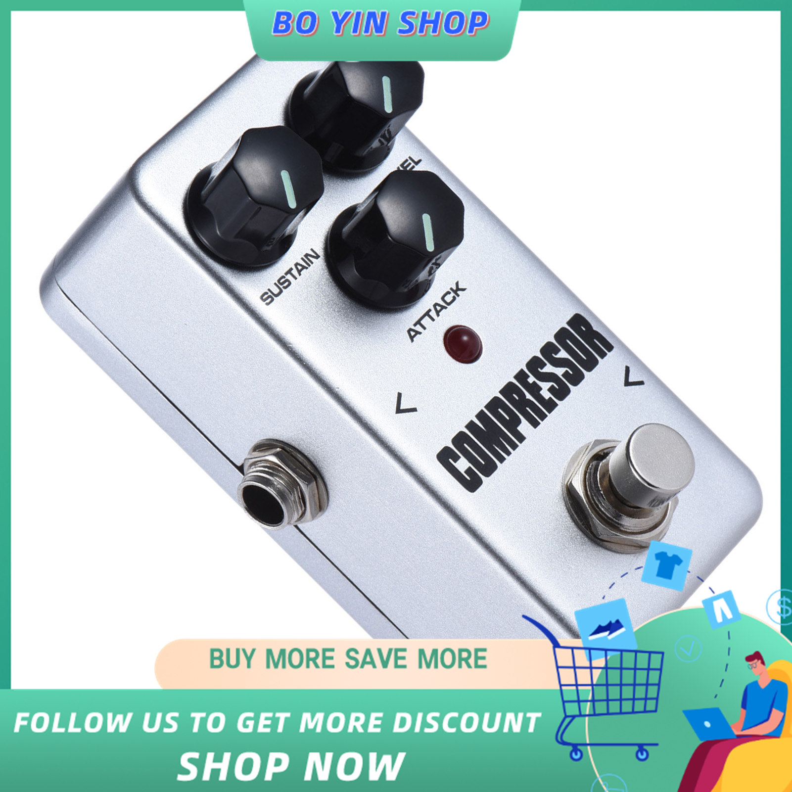 FCP2 Mini Compressor Pedal Portable Guitar Effect Pedal