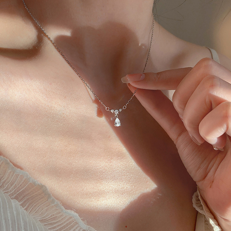 Dây Chuyền Hình Giọt Nước Zircon Thời Trang Cho Nữ Dây Chuyền Hình Giọt Nước