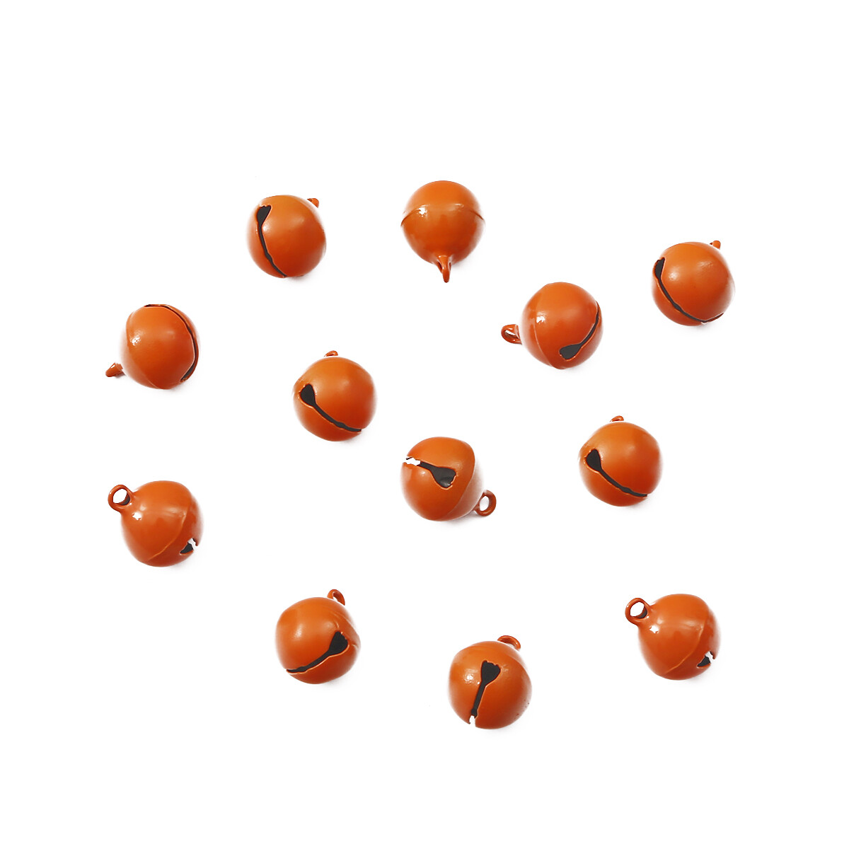 10Pcs/Lot Colorful Iron Loose Metal Beads Jingle Bells Christmas Decoration Pendants Diy Material Crafts Christmas Bells