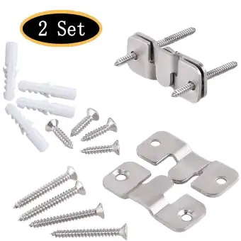 Furniture Flush Mount Bracket Headboard Wall Mount Hardware