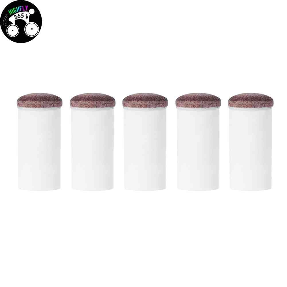 5pcs Slip-on Pool Cue Tips Plastic Snooker Cue Ferrule Billiard Accessories