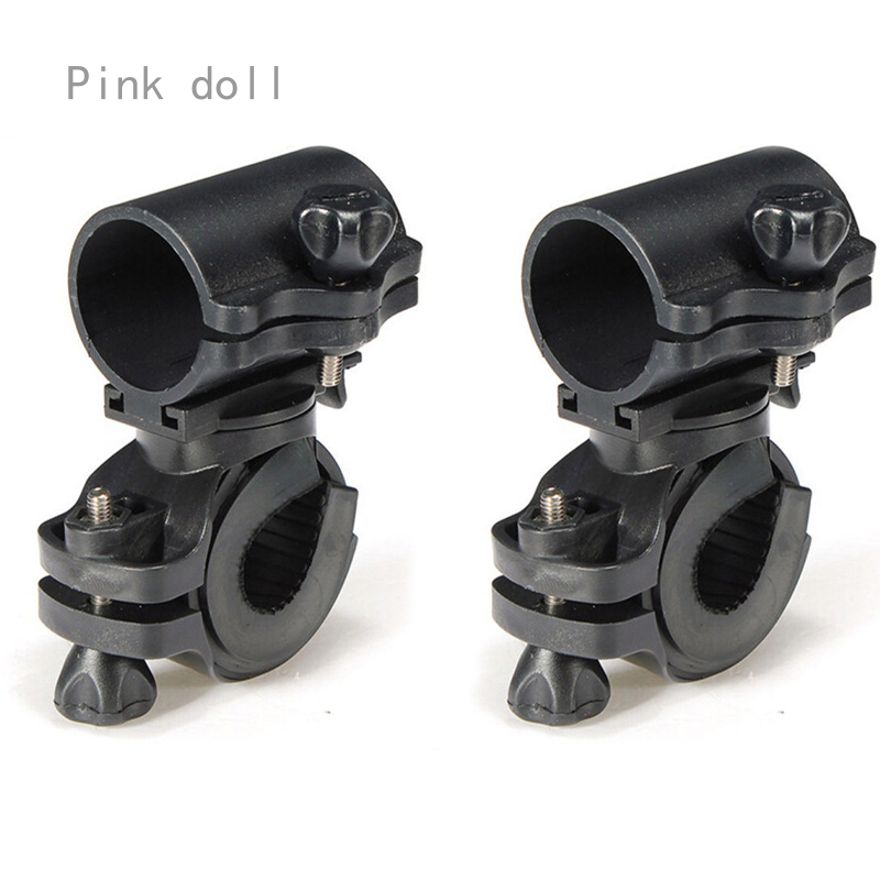 Pink Doll Heider BA1 Universal Bicycle Bike Flashlight, Torch, Lamp Mount - Clamp Stand Holder - 360 Degree Rotatable Cycling Clip Clamp - Grip Bracket