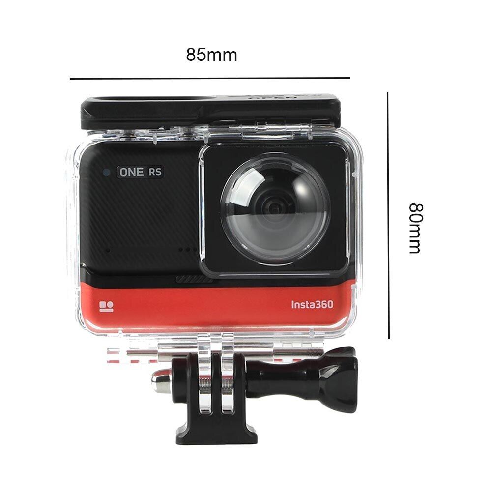 30m underwater waterproof case for insta360 one rs dual len panoramic camera diving protective housing shell for insta360 one rs