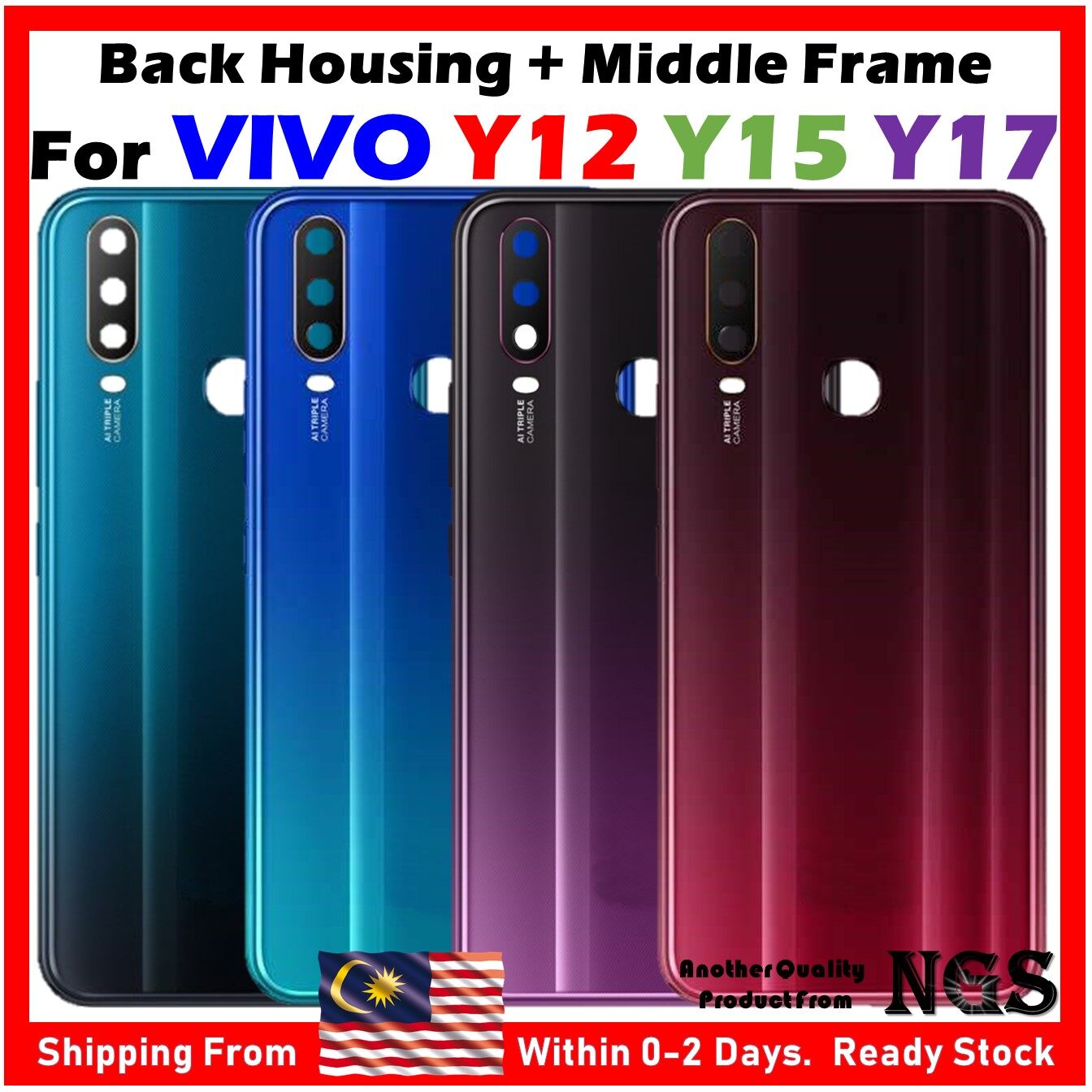 vivo y12 back panel replacement