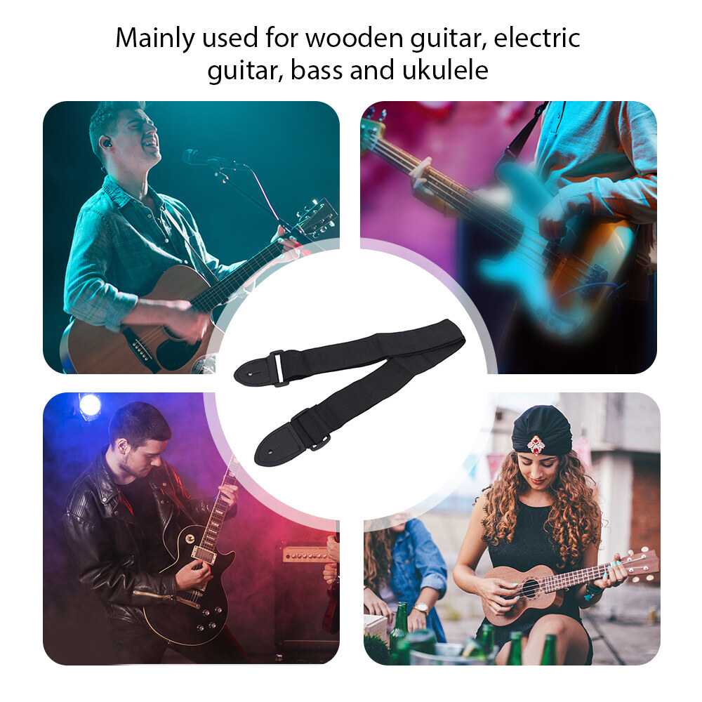 [ammoon]quà bí mật Guitar Strap Adjustable Length for Bass & Electric Guitar