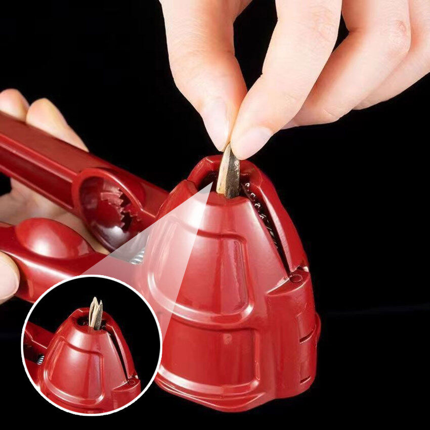 【In Stock+High Quality】Nutcracker Sheller Clip Funnel Nut Cracker Splash Proof Plier Walnut Metal Sheller Nut Pecan Nutcracker Cracker Nutcracker