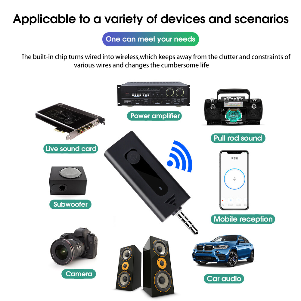 3.5Mm Ban Đầu Không Dây Micro dây chuyền Bluetooth 5.0 micrô ghi âm Cho Máy Ảnh Loa Điện Thoại thông minh Phát Sóng Trực Tiếp Ve Áo Microphone