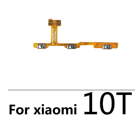 Dây mềm âm lượng điện Dây cáp cho Xiaomi Mi 10 t mi10 t chuyển đổi chuyên nghiệp khối lượng nút bên hông linh kiện thay thế viền khung Ribbon thay thế các bộ phận