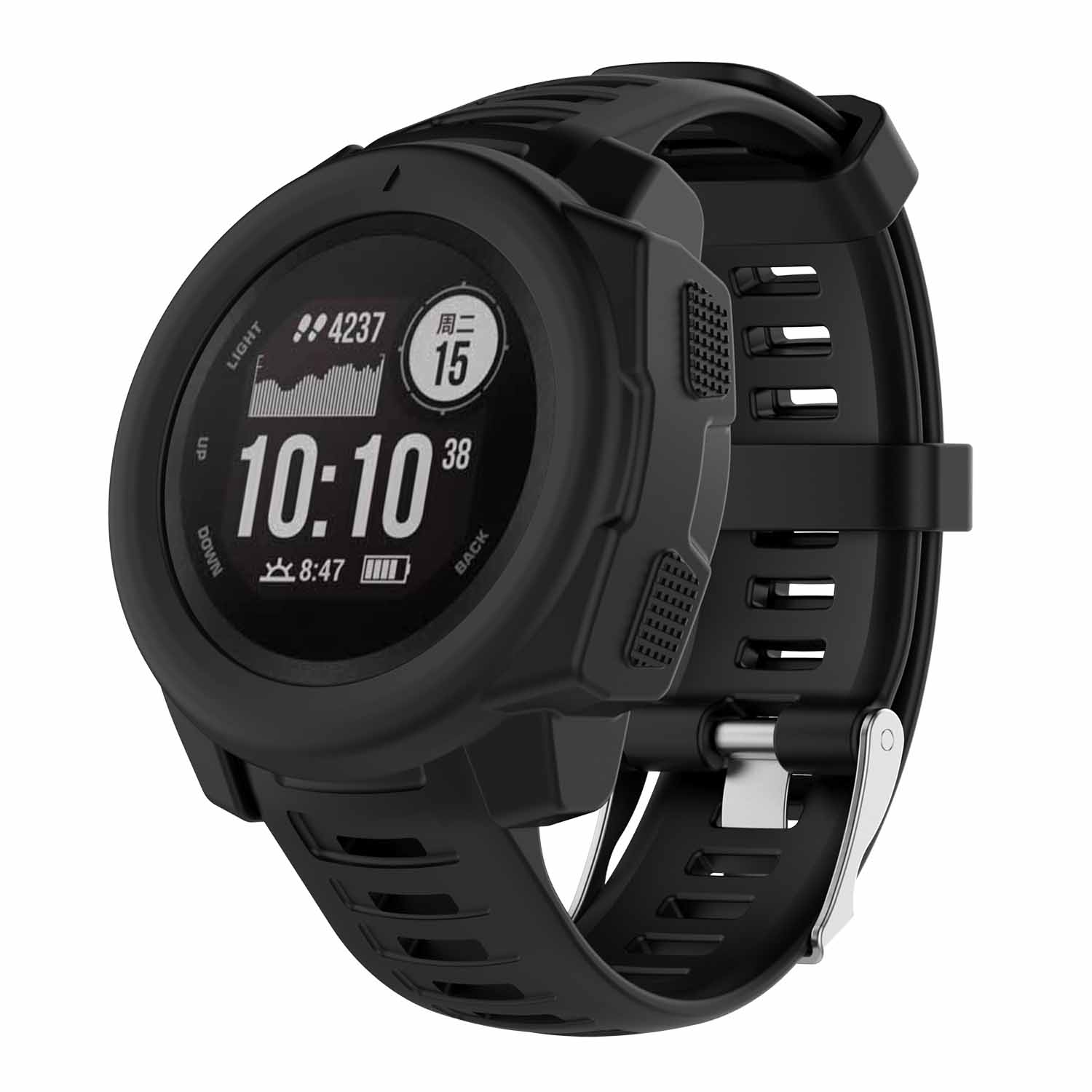 Soft Silicone Cover Case Screen Protector for Garmin instinct
