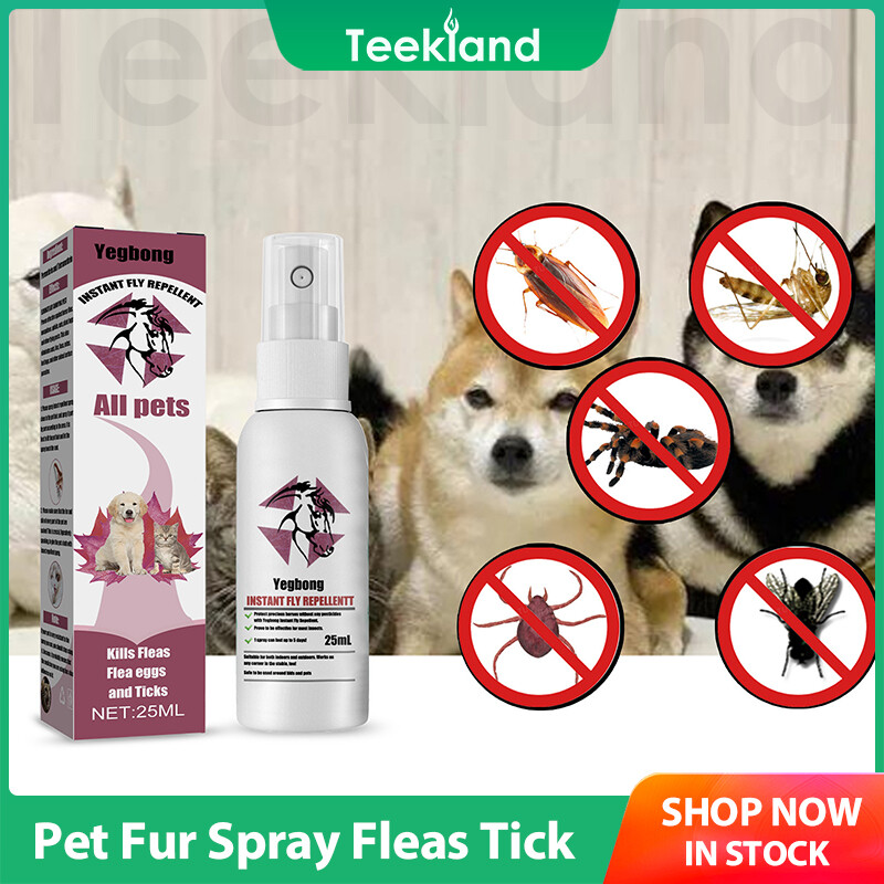 Teekland Repel Fleas Drops for Cats and Dogs Pet Insect Repellent Spray Lice and Ticksexternal Repellent Ticks Antipruritic Spray