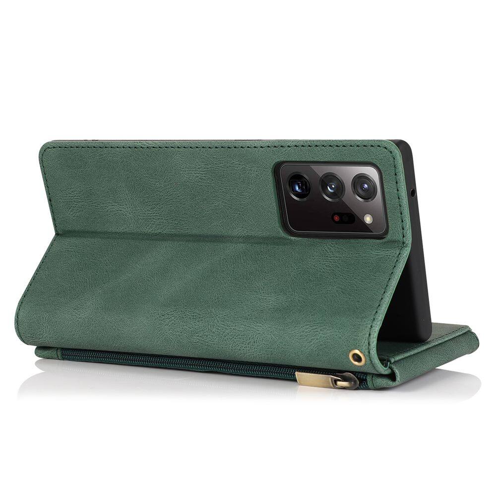 Leather Strap Handbag Case for Samsung Galaxy Note 20 Ultra 10 Plus Note10 Note20 Wallet Case Card Holder Shockproof Zipper Purse Multifunction Phone Pouch Cover