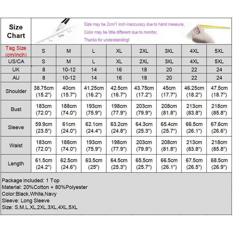VONDA Womens Long Sleeve Casual Plain Blouse Office OL Shirt Plus Size Basic Tops Tee Plus Size (Korean Causal)