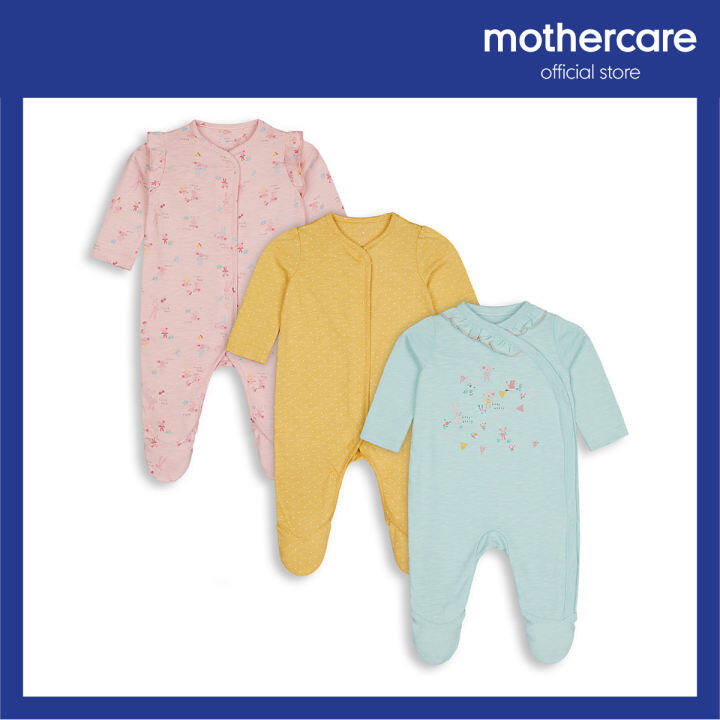 mothercare baby girl sleepsuits