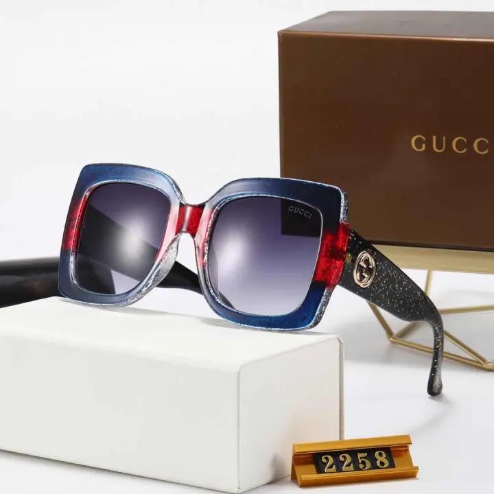 gucci large square frame sunglasses