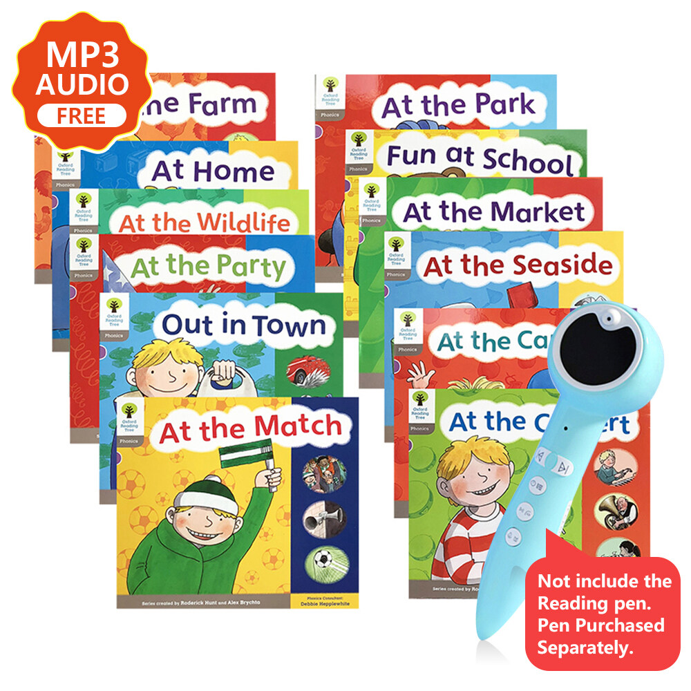 12 Books/set Oxford Reading Tree Level 1 Pronunciation Basic English