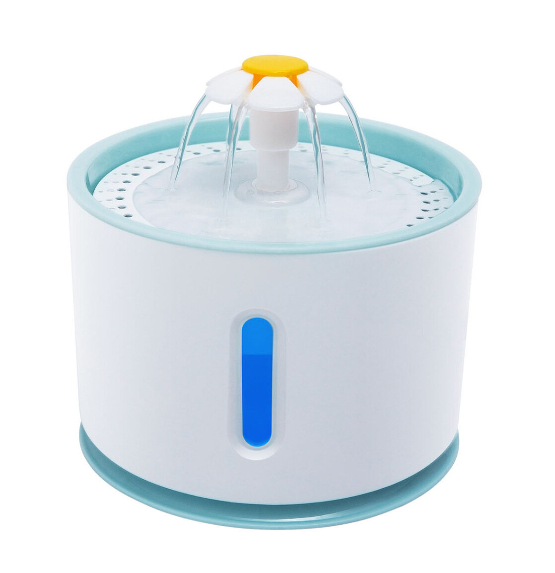 HATELI Pet Smart 2.4L Automatic Cat Drinking Fountain with LED USB Rechargeable Dog Cat Pet Silent Drinking Fountain Pet Drinking Fountain Bowl
