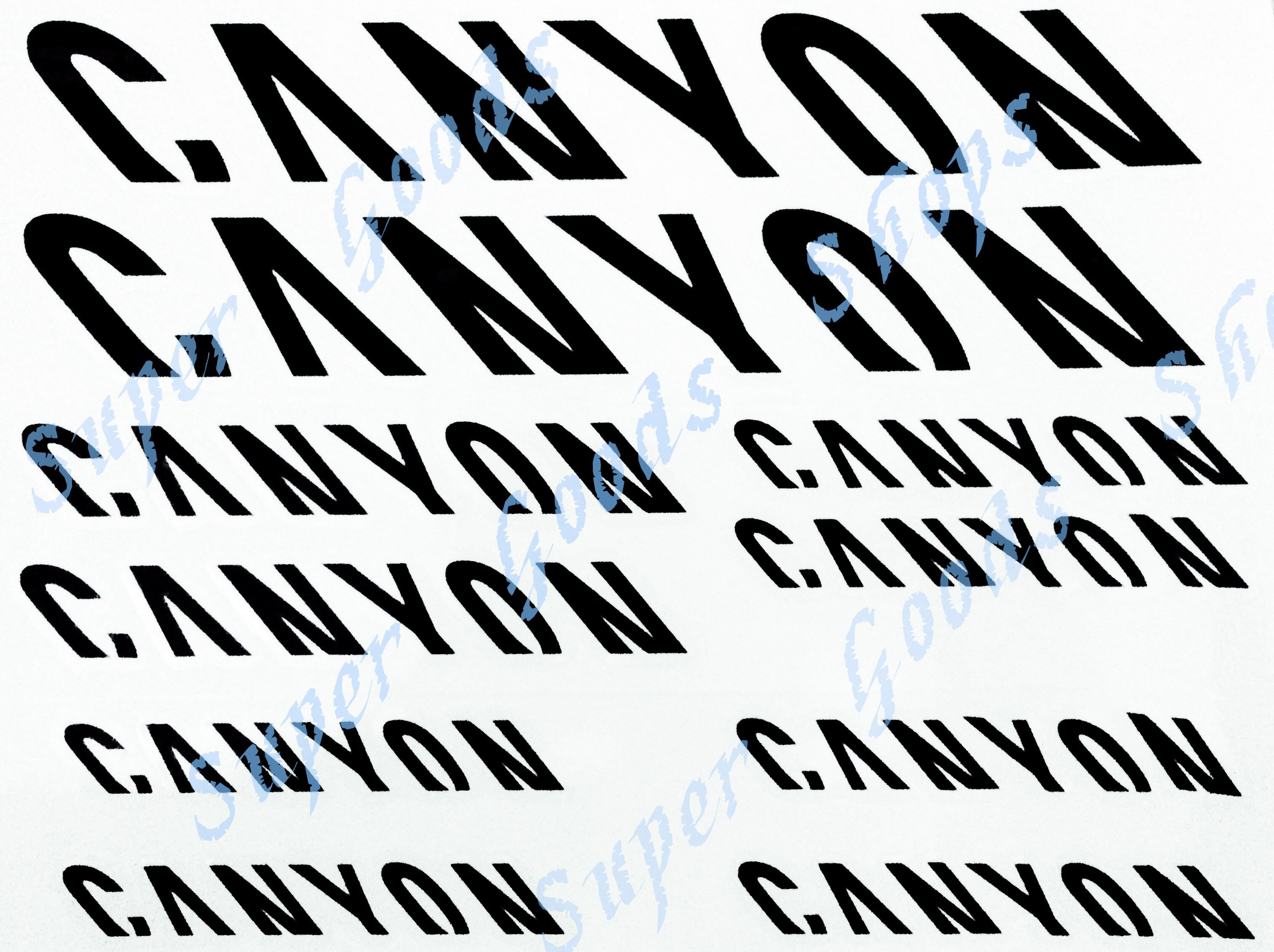 canyon bike decals