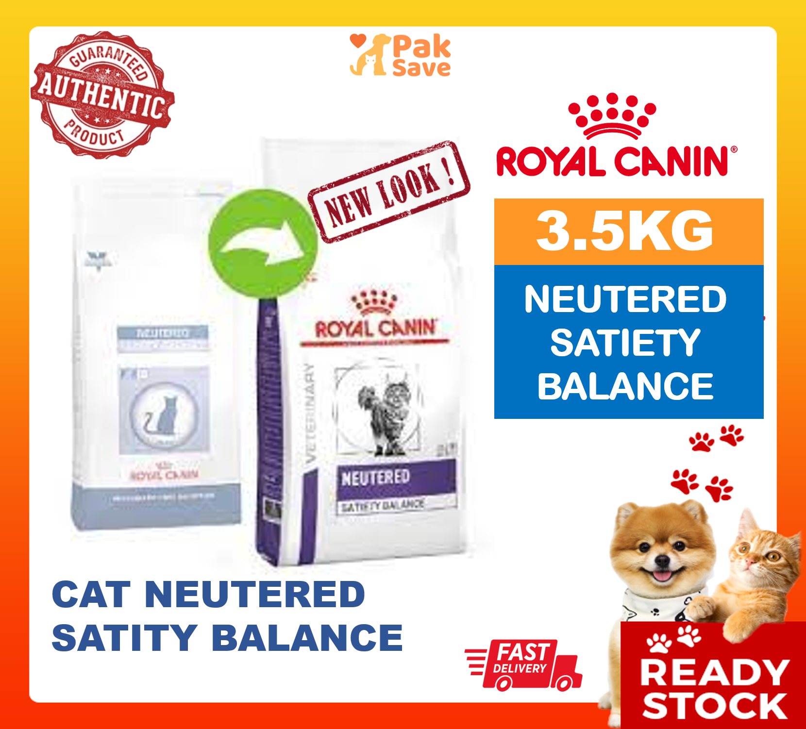 Royal Canin Cat Neutered Satiety Balance 1.5kg / 3.5kg / 8kg Dry Cat