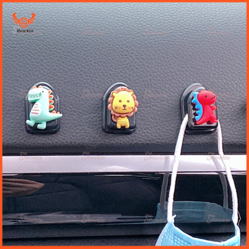 Car Hook Car Seat Back Cartoon Mini Hook Creative Cute Car Sticky Multifunctional Mini Hook
