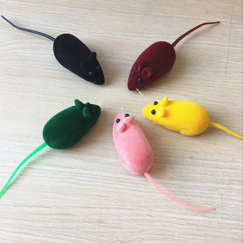 FS Pet Toy Cat Voice Little Mouse voice cat toy flocking imitation voice little mouse cat toy