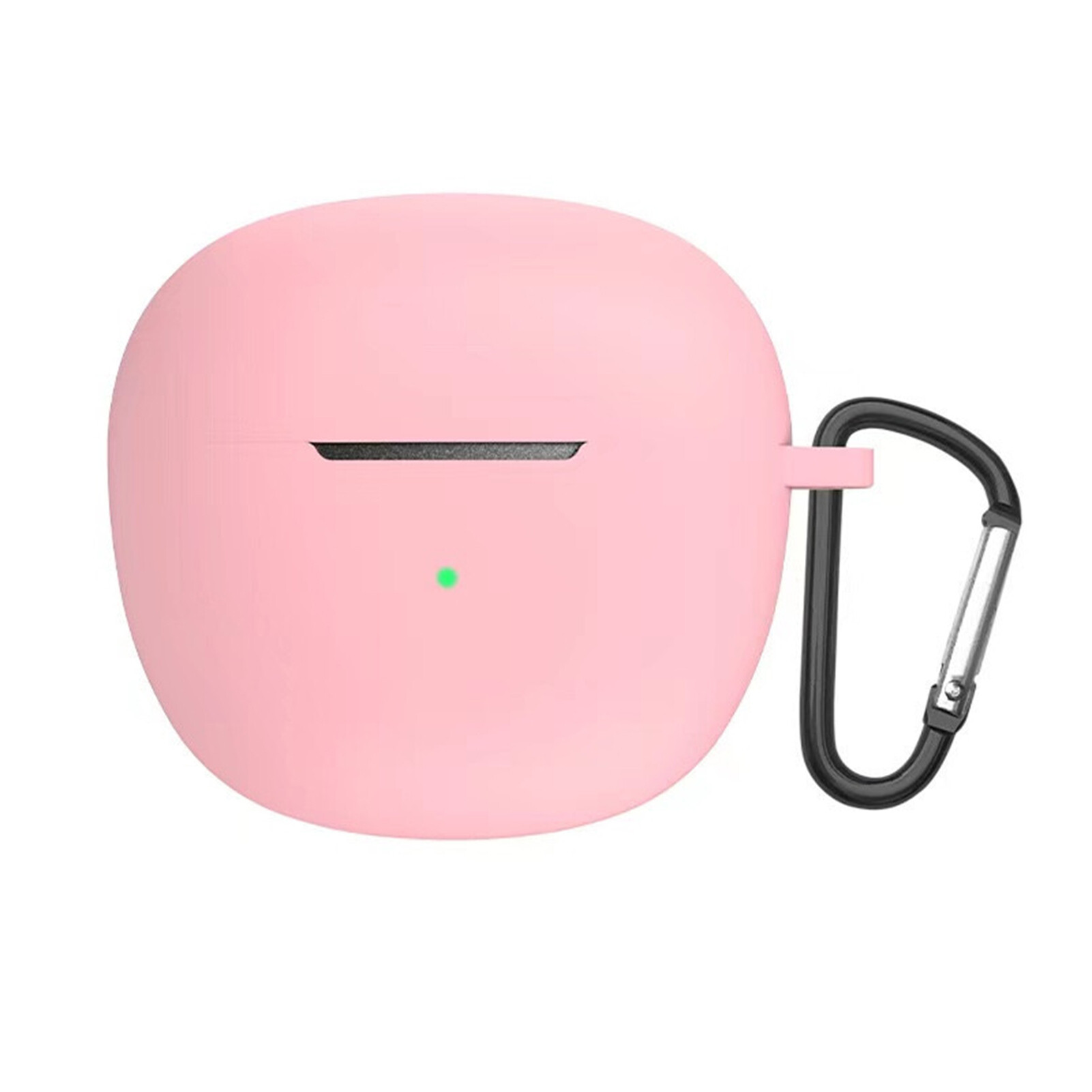 Earphone Cover Shockproof Soft Silicone Bluetooth-compatible Earbuds Protective Sleeve with Carabiner for QCY-HT03