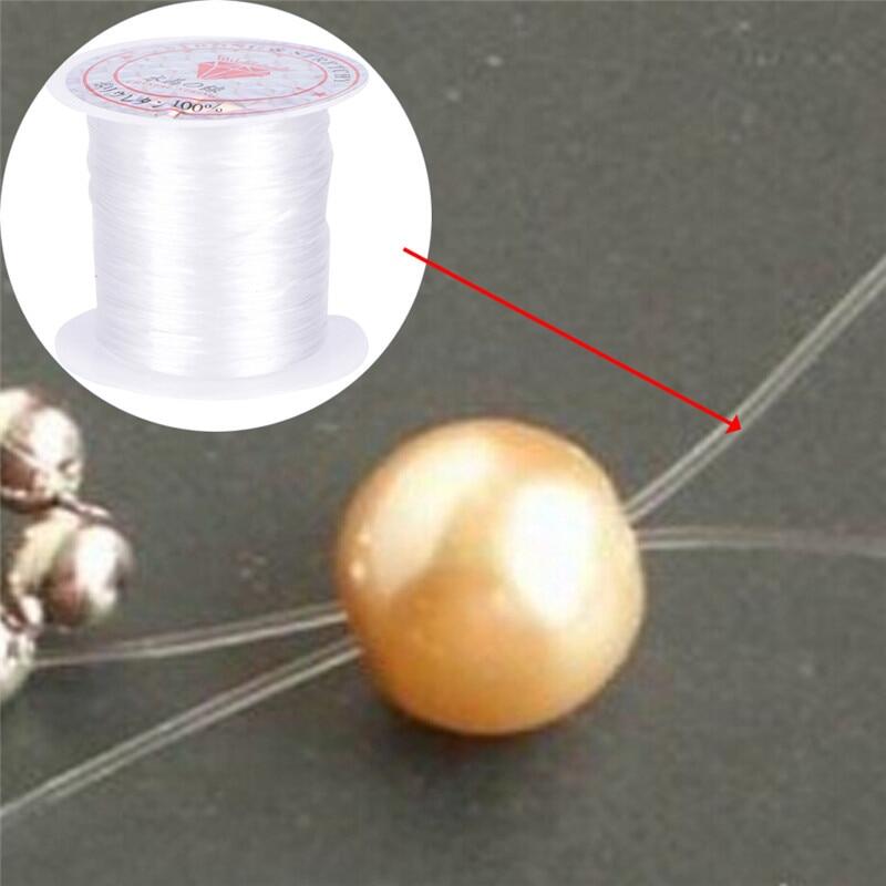 10 M/cuộn Dây Đàn Hồi Chắc Chắn Dây Pha Lê Cho Vòng Tay Đính Cườm Dây Co Giãn Tự Làm Vòng Cổ Làm Trang Sức