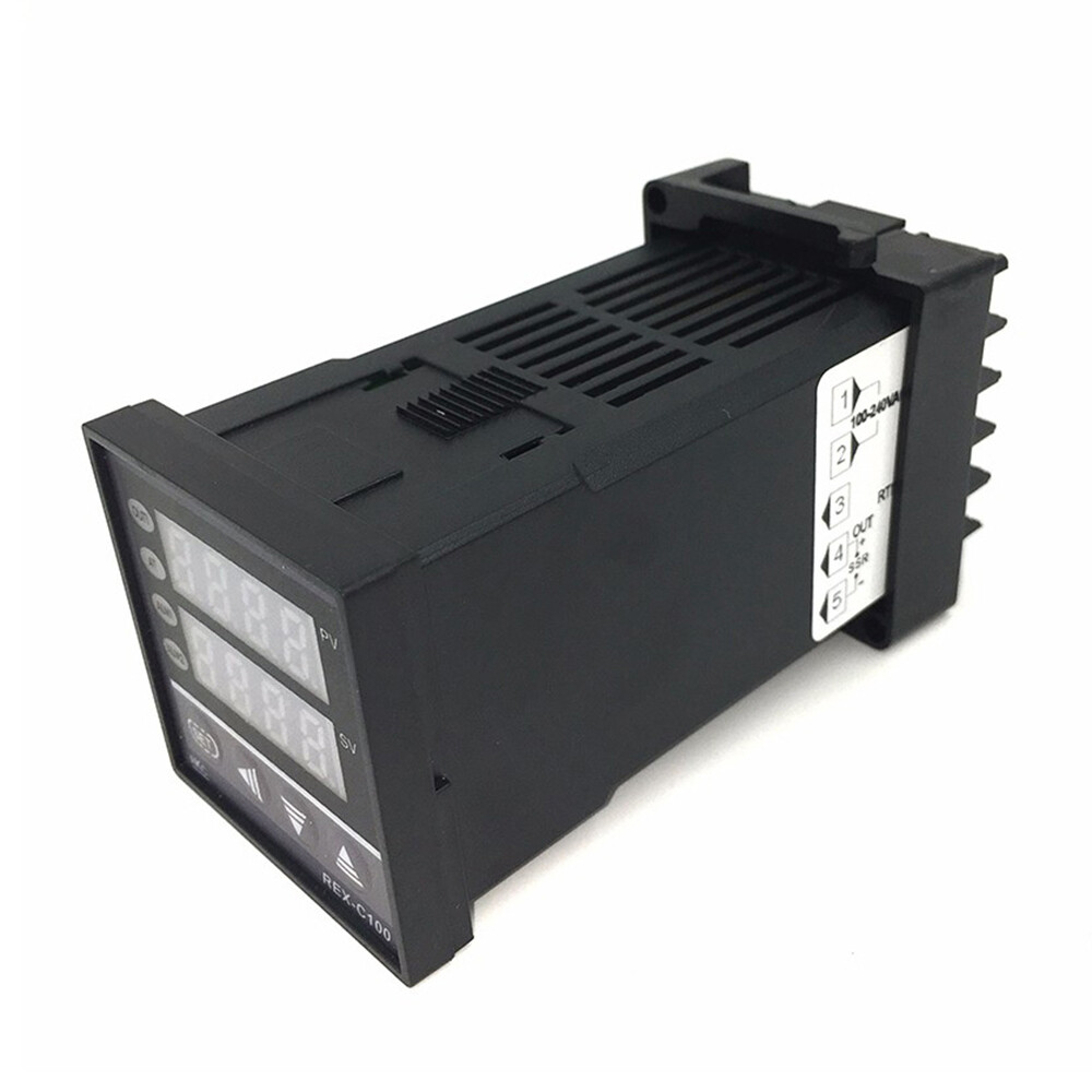 REX-C100FK02-V Cảm Biến Thông Minh * Bộ Điều Khiển Nhiệt Độ Thông Minh, Đầu Ra SSR + Đầu Dò SSR-40 DA + K Cặp Nhiệt Điện + Tản Nhiệt