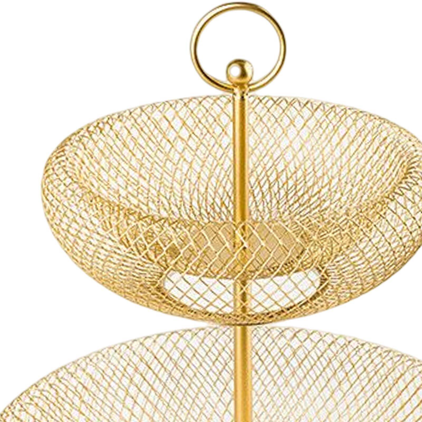 Blesiya 2 Tier Countertop Fruit Basket Vegetable Basket Fruit Holder for Storage
