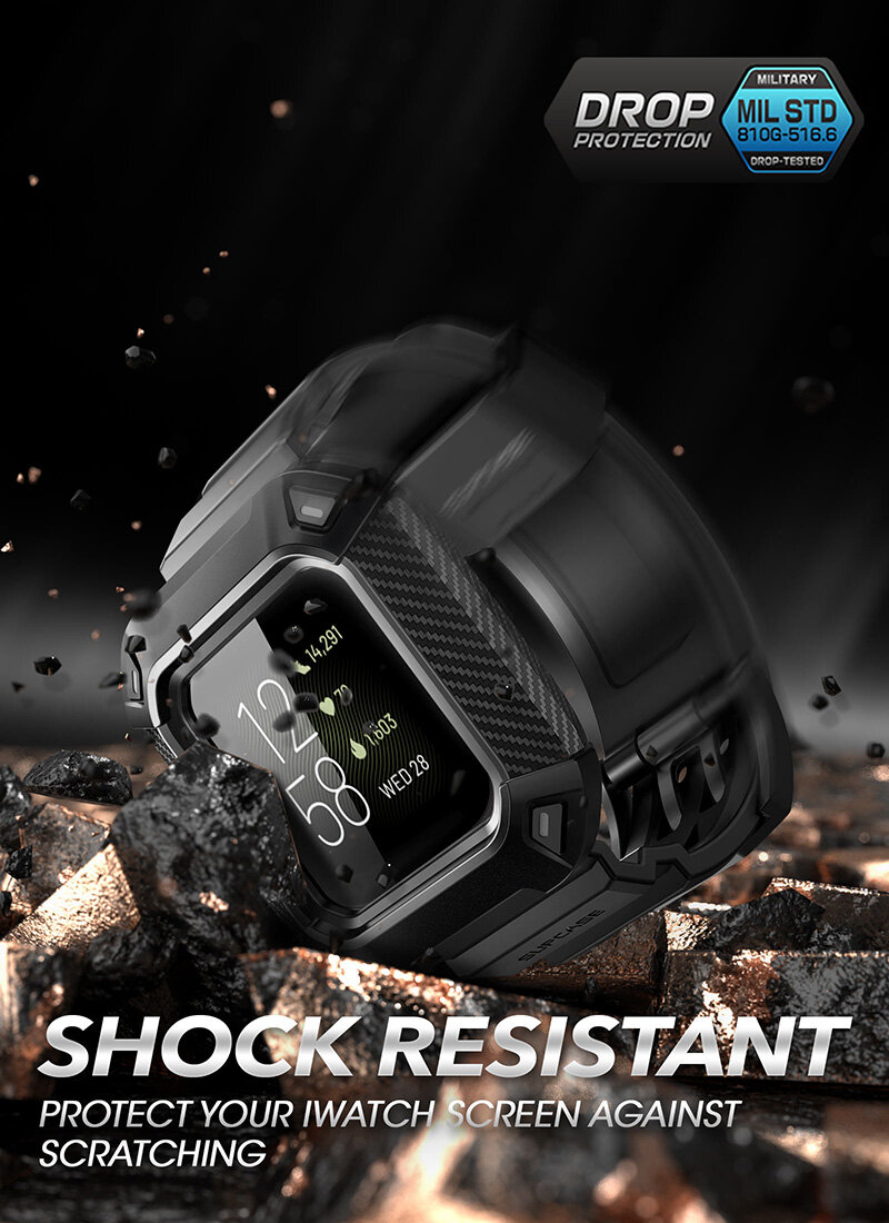 Dây Đeo Đồng Hồ SUPCASE UB Pro Cho Fitbit Versa 3/Sense 2020, Dây Đeo Cổ Tay Thay Thế Bảo Vệ