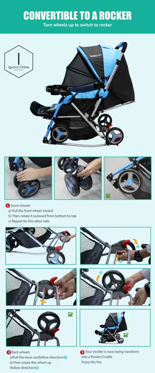 sweet heart paris aluminium 2 in 1 stroller