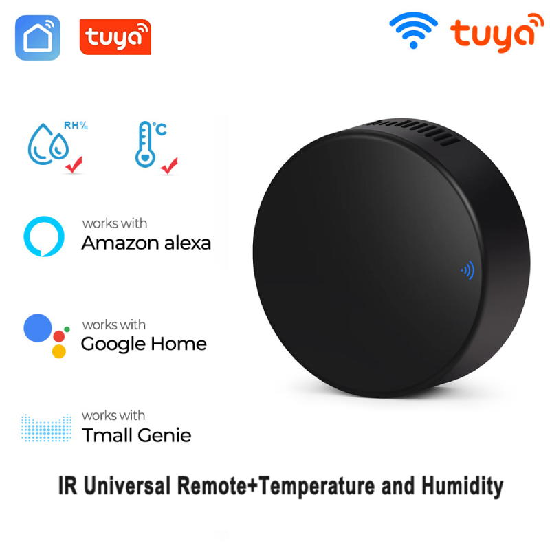 E Life Smart Store Universal Remote Controller WiFi Tuya 3 In 1 IR Temperature And Humidity Sensor Works For Alexa Google Home With Custom DIY Copy Function For TV Air Conditioner Fan DVD