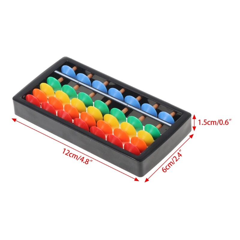 Colorful Abacus Arithmetic Soroban Maths Calculating Tools Educational Toy