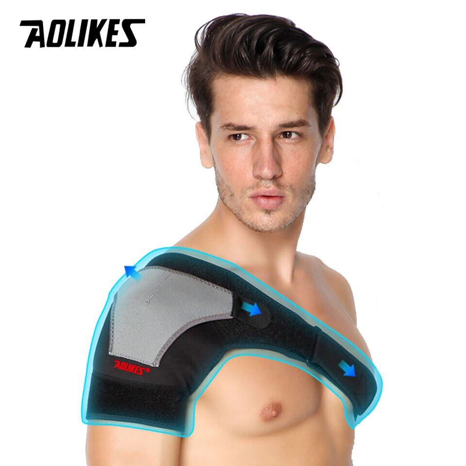 AOLIKES Adjustable Left Right Shoulder Support Bandage Protector Brace Joint Pain Injury Shoulder Strap Guard Strap Wrap Belt