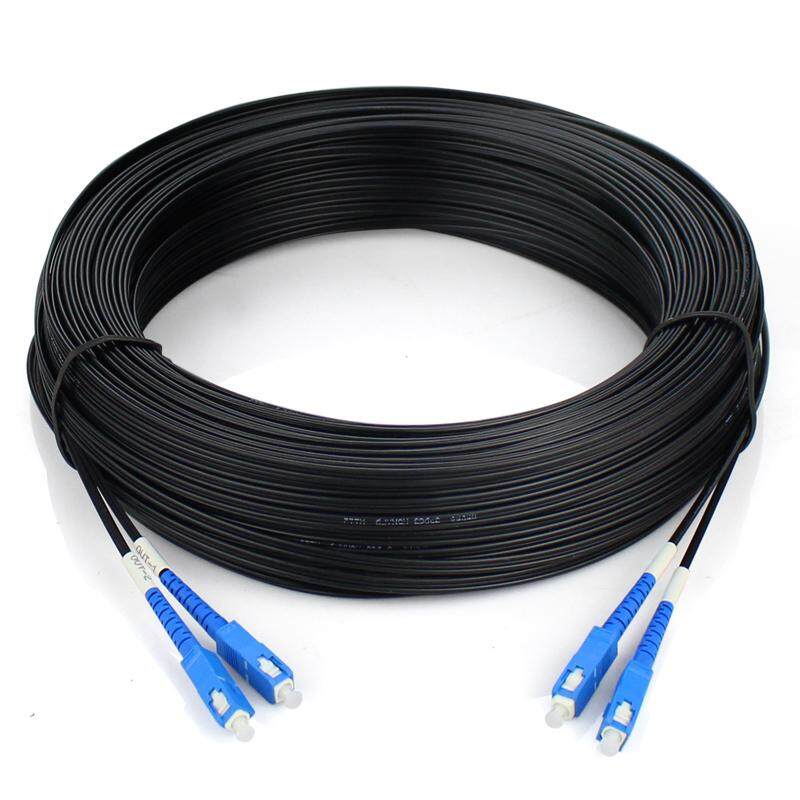 200 Meter/200 M 2 Inti Serat Mode Tunggal Dual Core Serat Mode Tunggal Kabel Optik Kabel Jumper, SC-SC Simplex
