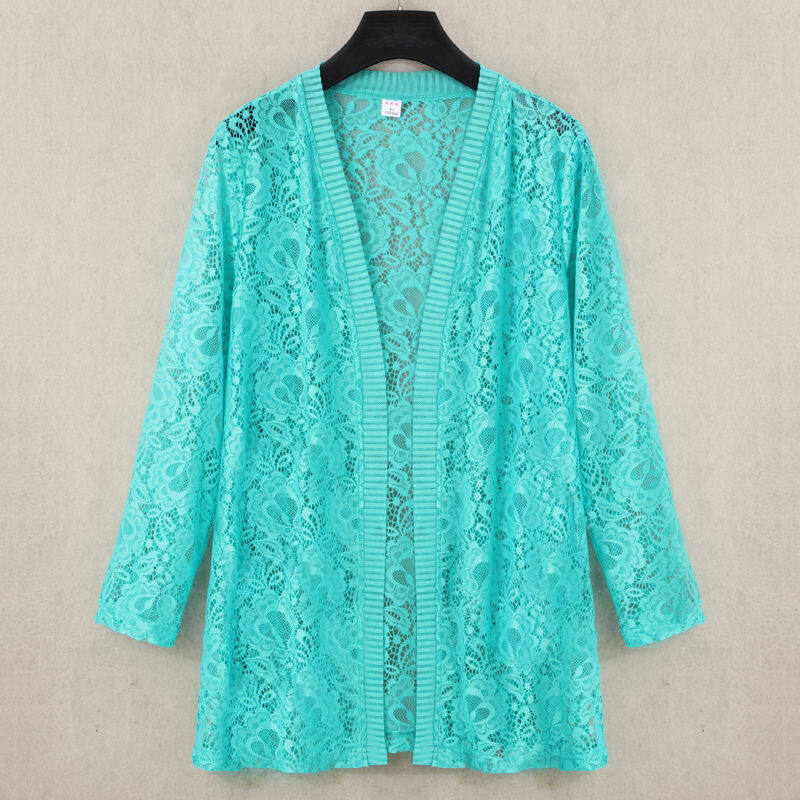 Summer New Long Lace Cardigan Light Jacket Long Sleeve Sun Protection Clothing