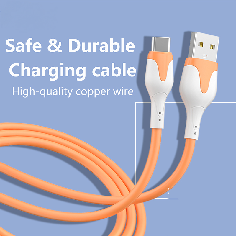 Cáp USB Sạc Nhanh 3A Cáp Type C Silicon Mềm Cáp Dữ Liệu Dây Sạc Cáp USB Điện Thoại