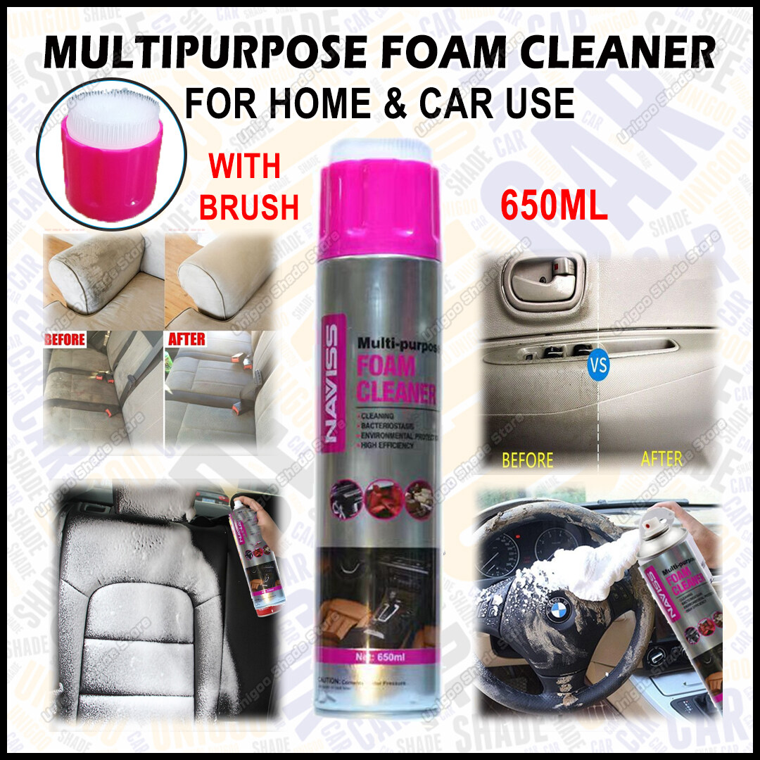 Naviss Pink Multipurpose Foam Car House Use Foam Cleaner 650ml FOR