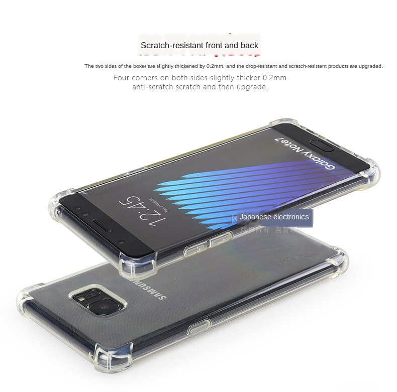 Ốp Điện Thoại, Dành Cho Samsung Galaxy Note FE/Phiên Bản Quạt Note 7 Ốp Silicon Trong Suốt Chống Sốc Ốp Chống Sốc TPU Mềm Trong Suốt