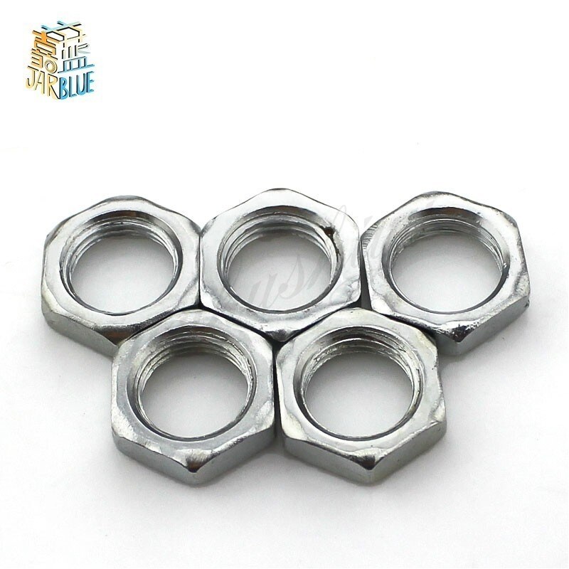 M8/m10/m12/m14/m16 white zinc fine tooth nut light nut fine tooth nut thin nut