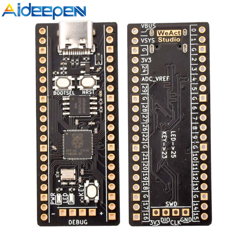 [Chính Hãng 100%] Aideepen RP2040 PICO 2MB/4MB/8MB/16MB Hỗ Trợ Micorpython C/C + +